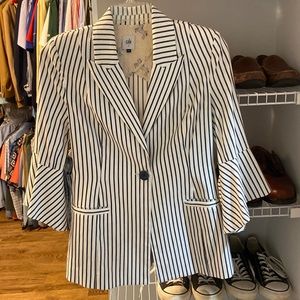 Cabi navy stripe blazer